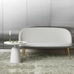 Table basse en acier warm grey Turn table Warm Grey - Normann Copenhagen