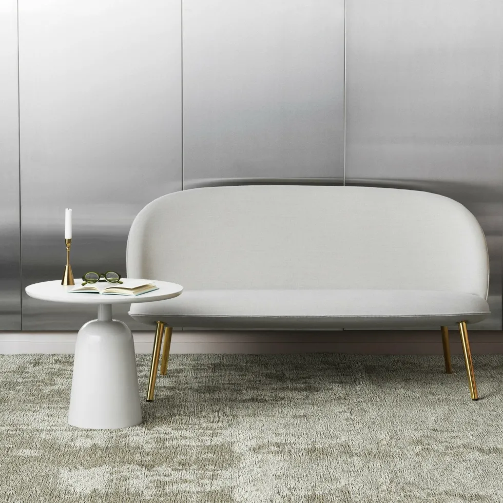 Table basse en acier warm grey Turn table Warm Grey - Normann Copenhagen