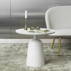 Table basse en acier warm grey Turn table Warm Grey - Normann Copenhagen
