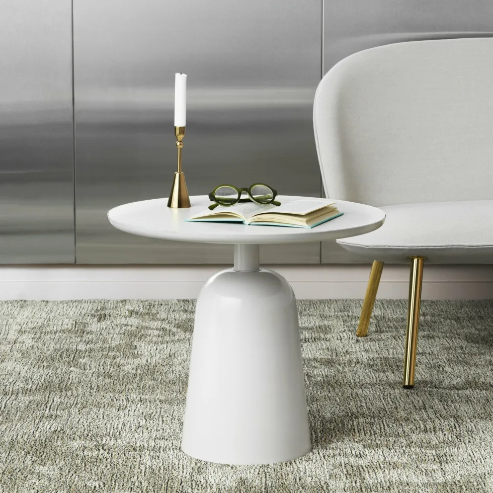 Table basse en acier warm grey Turn table Warm Grey - Normann Copenhagen