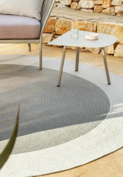 Table basse en aluminium blanc crème 56 x 38 cm Mosaiko - Fast Spa