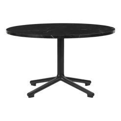 Table basse en aluminium noir et en marbre 70 cm Lunar Marble - Normann Copenhagen