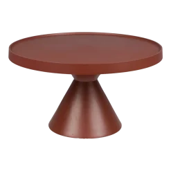 Table basse en aluminium rouge brique 60x33cm Floss - Zuiver