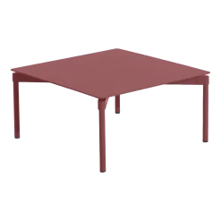 Table basse en aluminium rouge brun Fromme - Petite Friture