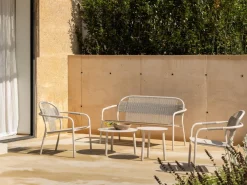 Table basse en aluminium thermolaqué dune blanche 68cm Lilo - Vincent Sheppard