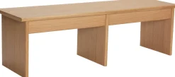 Table basse en bois de chêne naturel 99x30x30cm Doppio - Hübsch