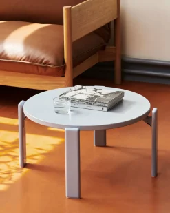 Table basse en bois de hêtre bleu foncé Rey - HAY