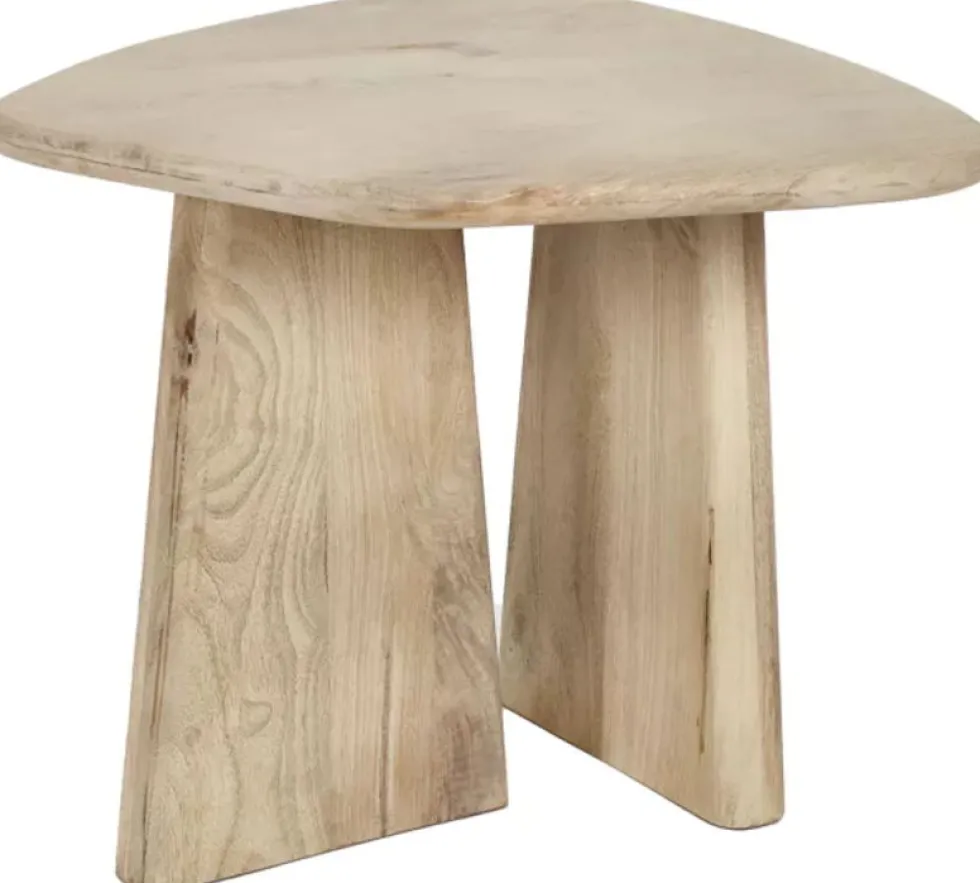 Table basse en bois de manguier et métal 60x50cm Montréal - Pomax