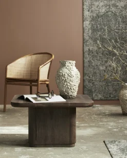 Table basse en bois de manguier marron 70 x 40 cm Toke - Nordal