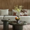 Table basse en bois de manguier vert 80x30cm Mush - Dutchbone