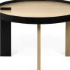 Table basse en bois et en métal noir Bruno - TEMAHOME