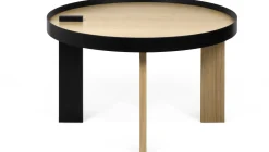 Table basse en bois et en métal noir Bruno - TEMAHOME