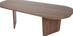 Table basse en bois foncé 130x65x40cm Ovalis - Home Design