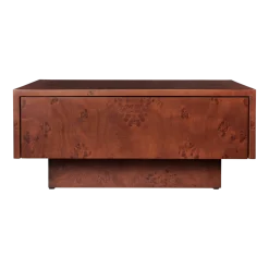 Table basse en broussin foncé 70x30cm Burl - Ferm living