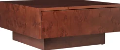 Table basse en broussin foncé 70x30cm Burl - Ferm living