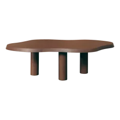 Table basse en chêne effet noyer 130 x 70cm - Gabrielle Paris