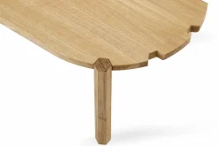 Table basse en chêne naturel 100 cm Pinion - Emko