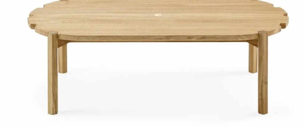 Table basse en chêne naturel 100 cm Pinion - Emko