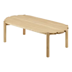Table basse en chêne naturel 100 cm Pinion - Emko