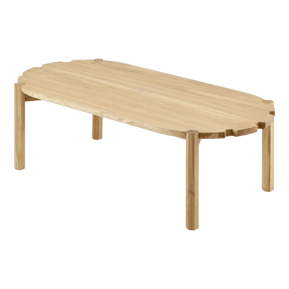 Table basse en chêne naturel 100 cm Pinion - Emko