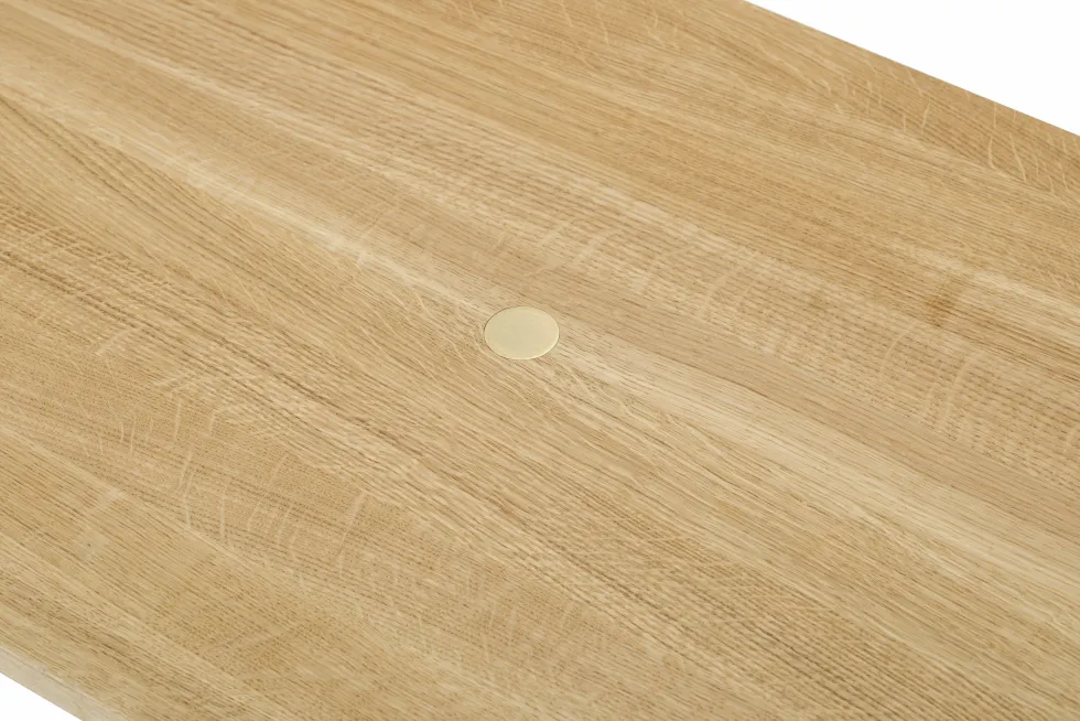 Table basse en chêne naturel 100 cm Pinion - Emko
