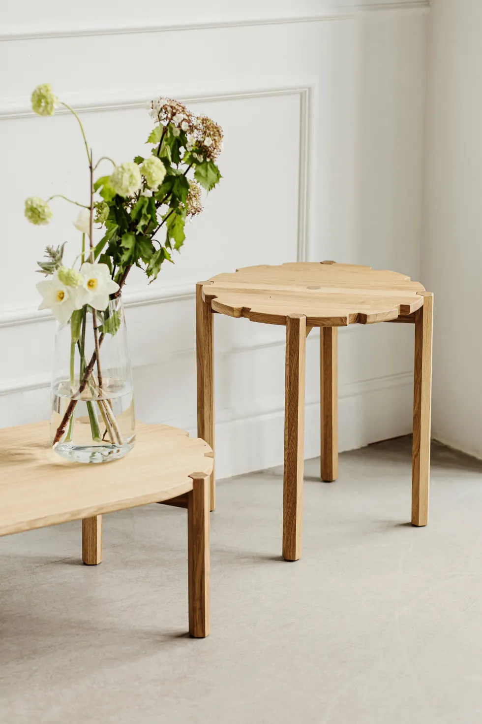 Table basse en chêne naturel 100 cm Pinion - Emko