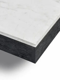 Table basse en chêne noir et en marbre blanc 105 x 91 cm Rudolph - Serax