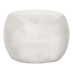 Table basse en fibre d'argile blanche 48x46X35,5cm Pebble - Pomax