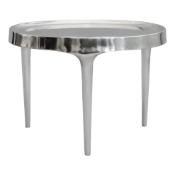 Table basse en fonte d'aluminium chrome 50x35cm Phantom - 101 Copenhagen
