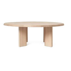 Table basse en hêtre huilé blanc 107,6cm Tarn - Ferm Living