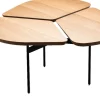 Table basse en inox noir 34x36cm Miss Trèfle - Airborne