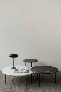 Table basse en marbre blanc Carrara broyé S Gruff - Un'common
