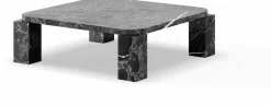 Table basse en marbre noir costa 82 x 82 cm - New works