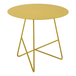 Table basse en métal jaune Ermione 65 - Meme Design