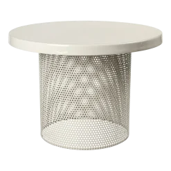 Table basse en métal émaillé blanc crème 50 x 36 cm Tulina - Broste Copenhagen