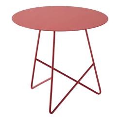 Table basse en métal rouge Ermione 65 - Meme Design