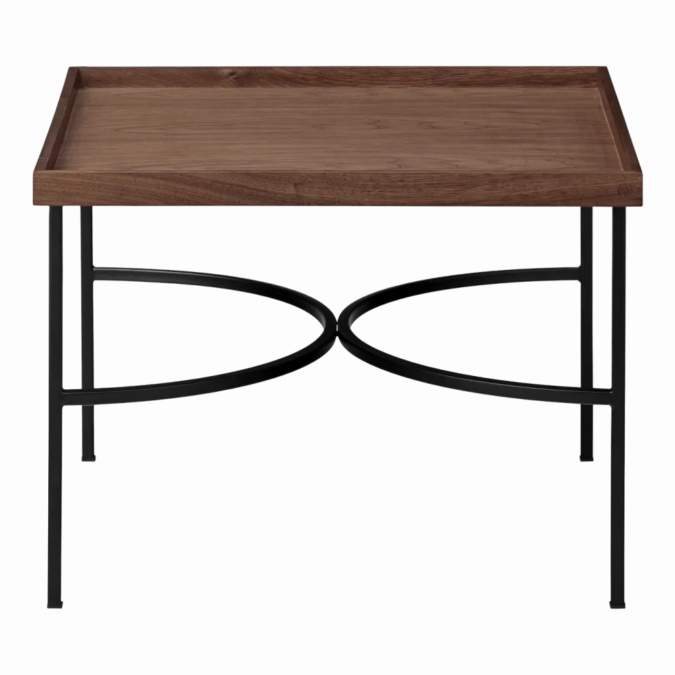 Table basse en noyer et métal noir Unity - AYTM