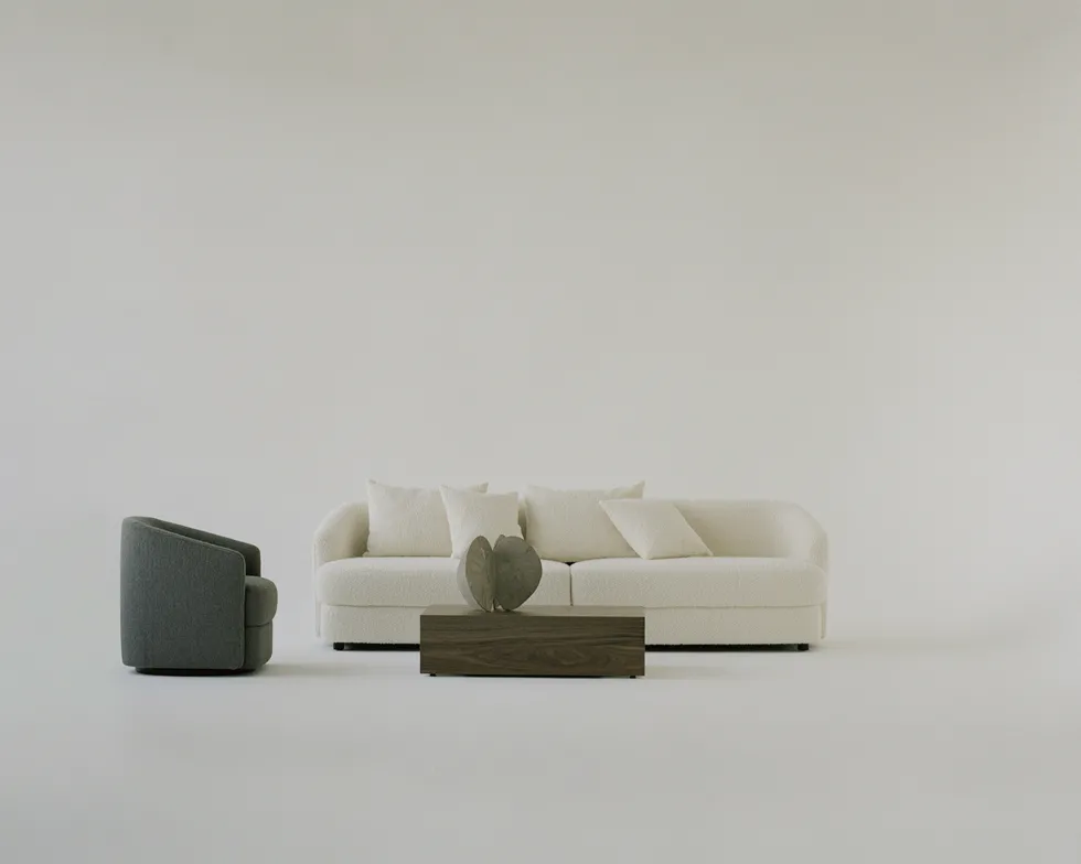 Table basse en noyer 103 x 60 cm Mass High - New works