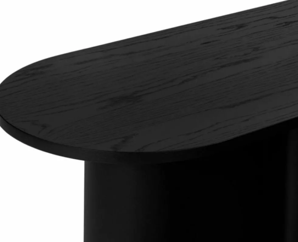 Table basse en placage de chêne noir Looi - noo.ma