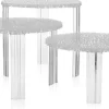 Table basse en thermoplastique transparent 50x28cm T table - Kartell