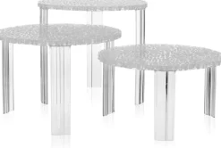 Table basse en thermoplastique transparent 50x28cm T table - Kartell