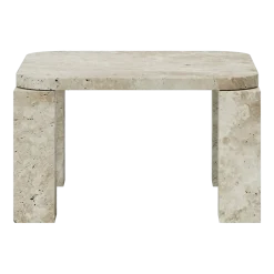 Table basse en travertin 60 x 60 cm Atlas - New works