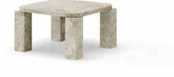 Table basse en travertin 60 x 60 cm Atlas - New works