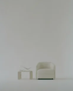 Table basse en travertin 60 x 60 cm Atlas - New works