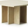 Table basse en travertin 80 x 40 cm Edge - Normann Copenhagen