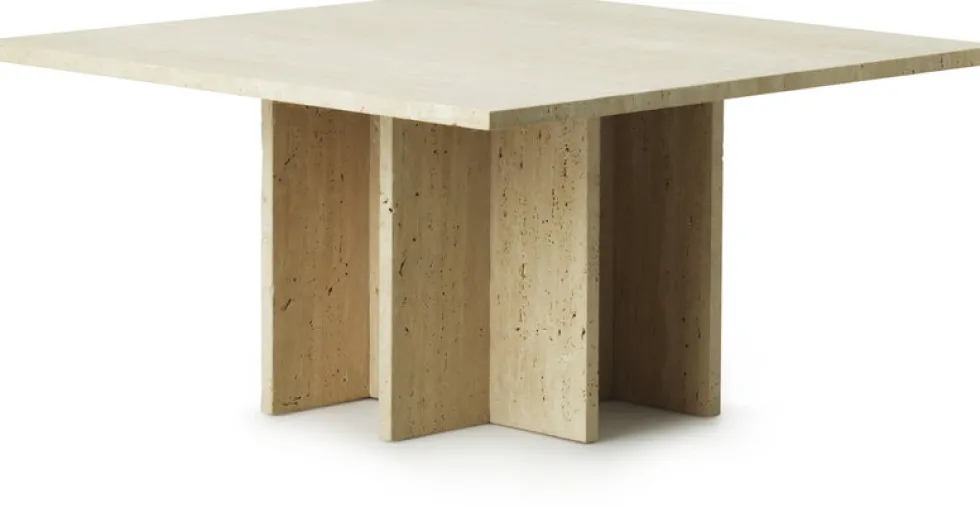 Table basse en travertin 80 x 40 cm Edge - Normann Copenhagen