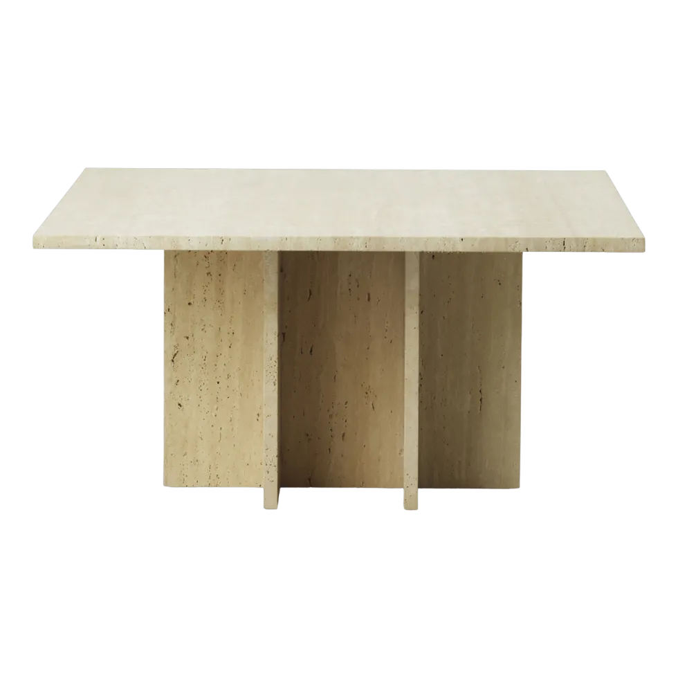 Table basse en travertin 80 x 40 cm Edge - Normann Copenhagen