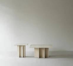Table basse en travertin 80 x 40 cm Edge - Normann Copenhagen