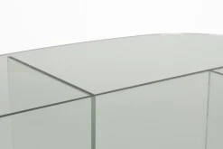 Table basse en verre transparent 60x80x40cm Linea - Zuiver