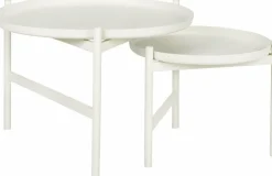 Table basse gigogne en fer blanche Turner Table - Broste Copenhagen